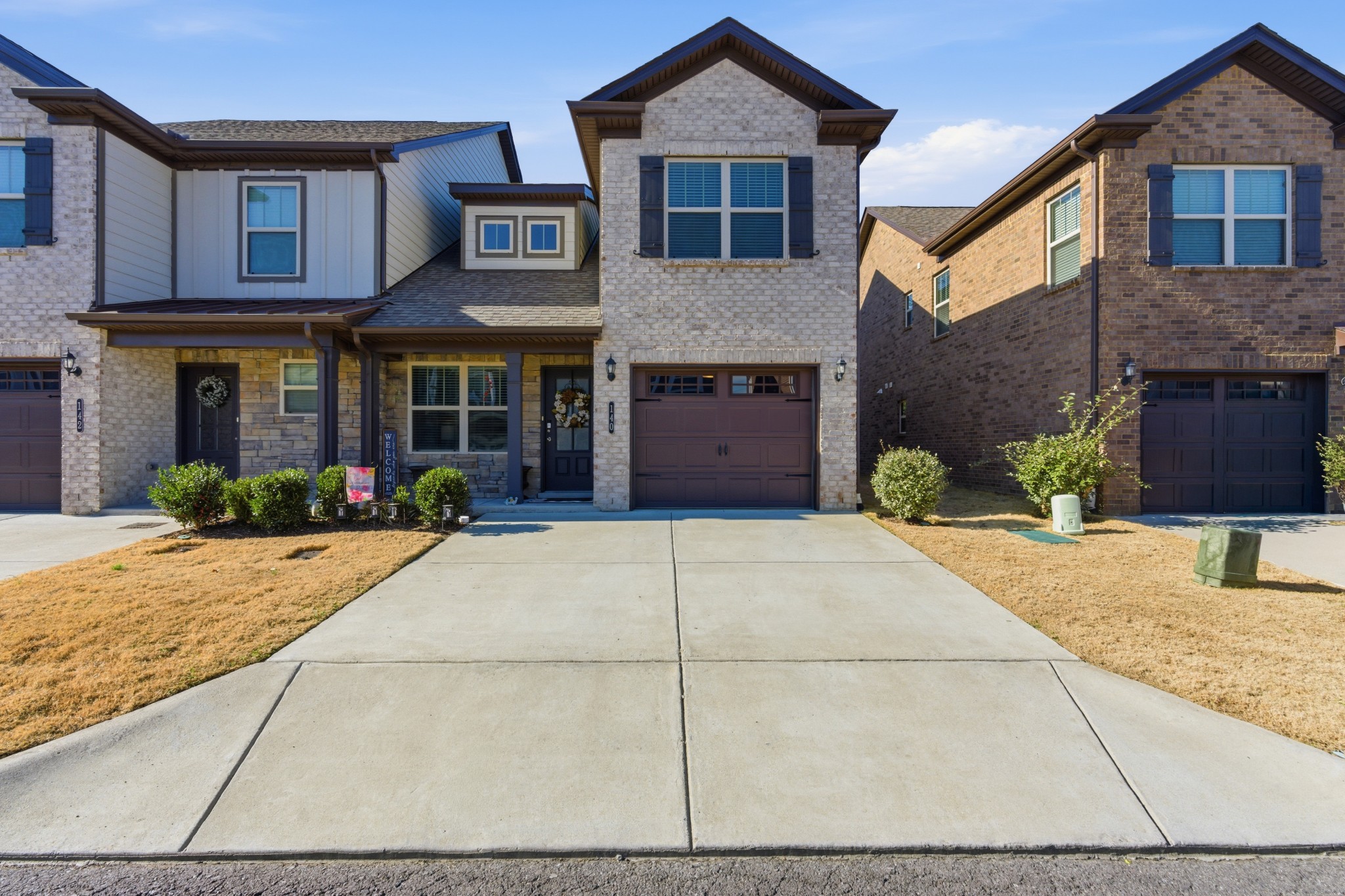 a house view with a outdoor space