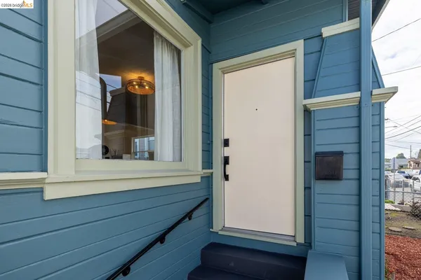 a view of front door of house