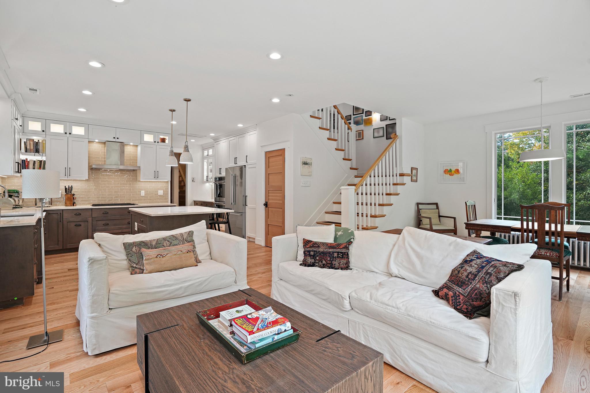 4621 Drummond Avenue Chevy Chase, MD 20815 - Photo 11 of 33 a living room with furniture and kitchen view