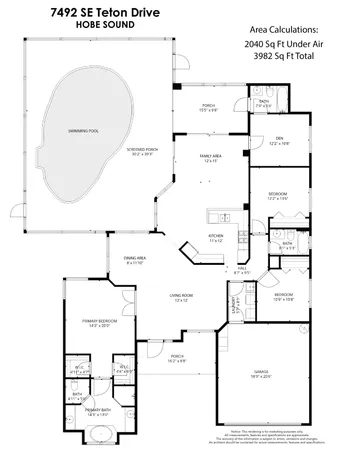 $699,900 | 7492 Southeast Teton Drive, Hobe Sound, FL 33455