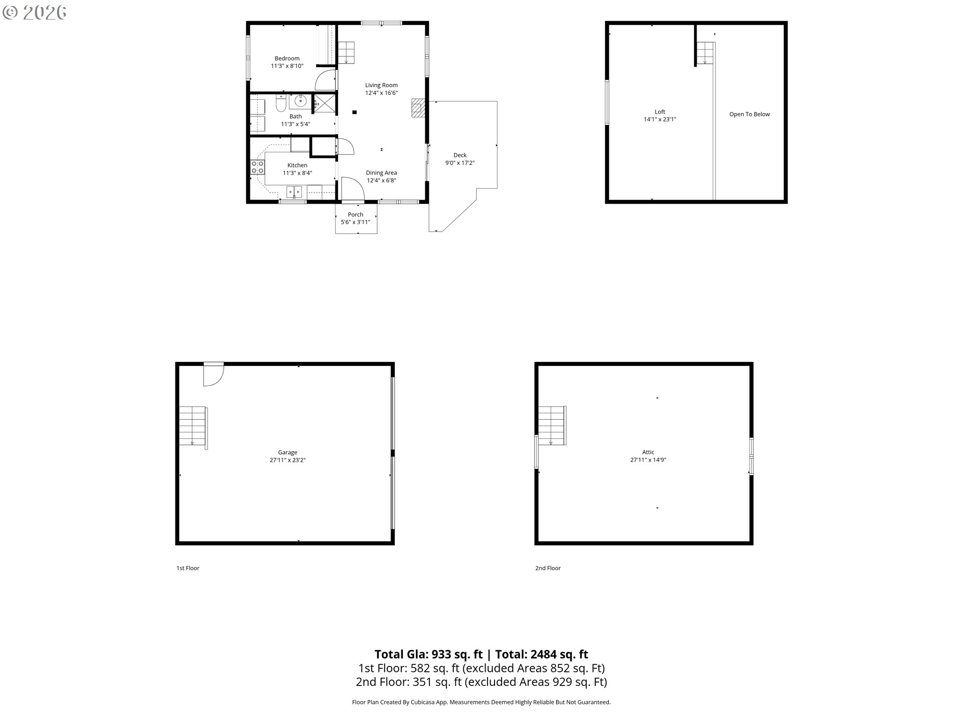 131 Cougar Loop Road Cougar, WA 98616 - Photo 30 of 30 Floor Plan