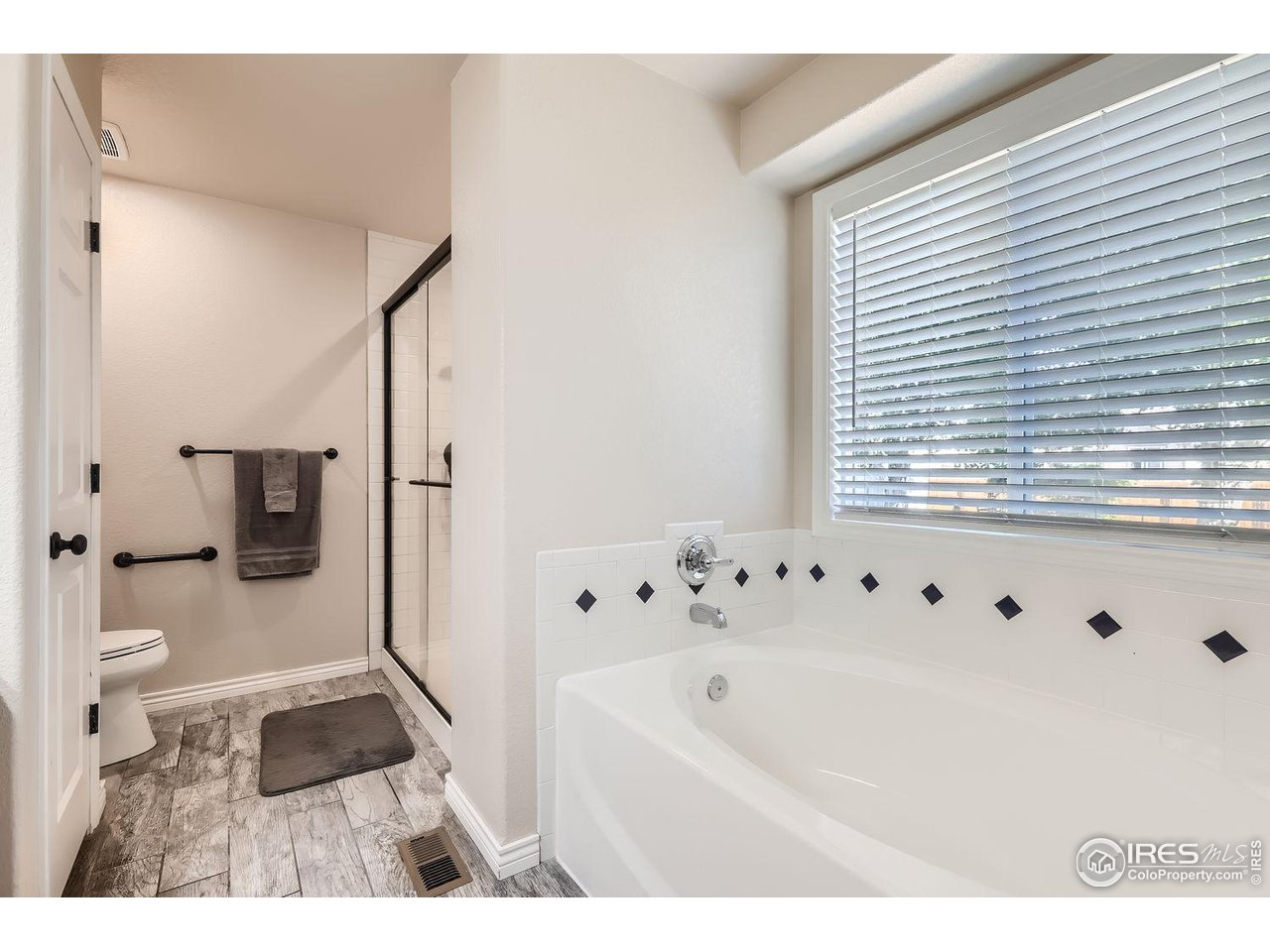 135 Falcon Circle Mead, CO 80542 - Photo 19 of 27 a bathroom with a bathtub and a shower