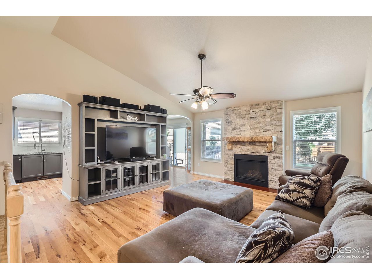 135 Falcon Circle Mead, CO 80542 - Photo 5 of 27 a living room with furniture and a flat screen tv