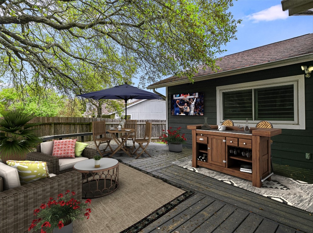 12900 Covington Trail Austin, TX 78727 - Photo 1 of 1 a view of a backyard with sitting area and furniture