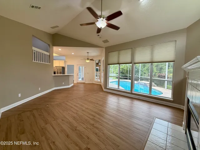 wooden floor in an empty room