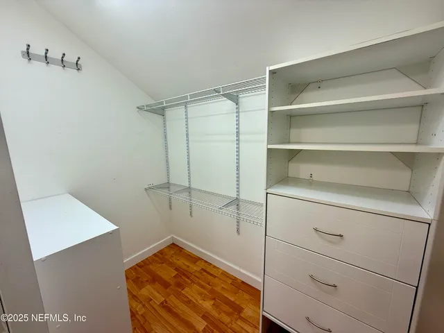 a view of a swimming pool with an outdoor space