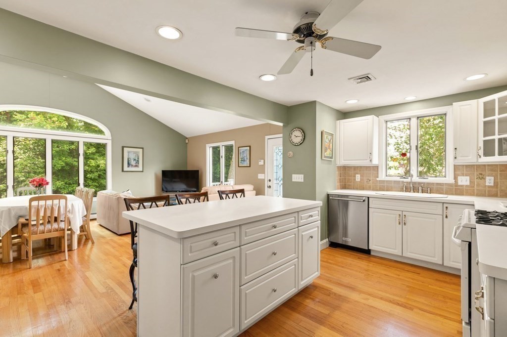 29 Marshall Road Easton, MA 02356 - Photo 9 of 31 a large white kitchen with a large window