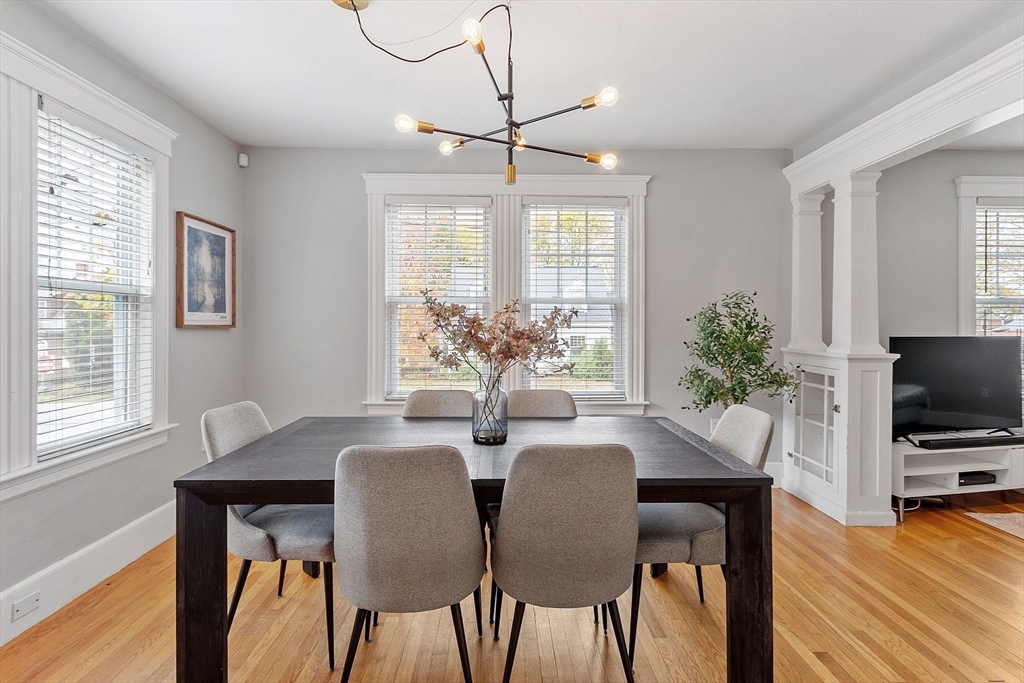 33 Herrick Road North Andover, MA 01845 - Photo 5 of 38 a view of a dining room with furniture window and wooden floor