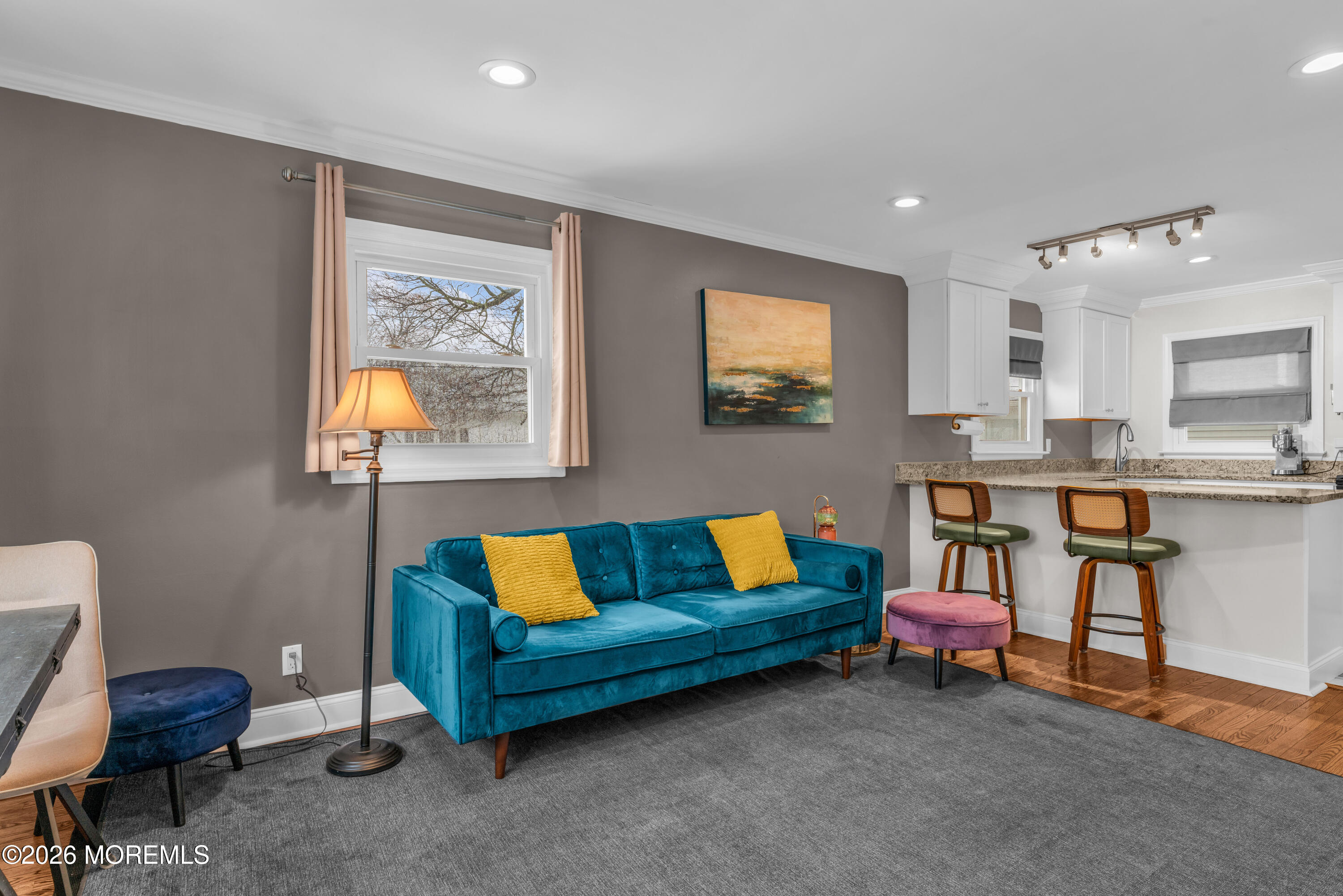 75 Carpenter Street Red Bank, NJ 07701 - Photo 3 of 28 a living room with furniture and a flat screen tv