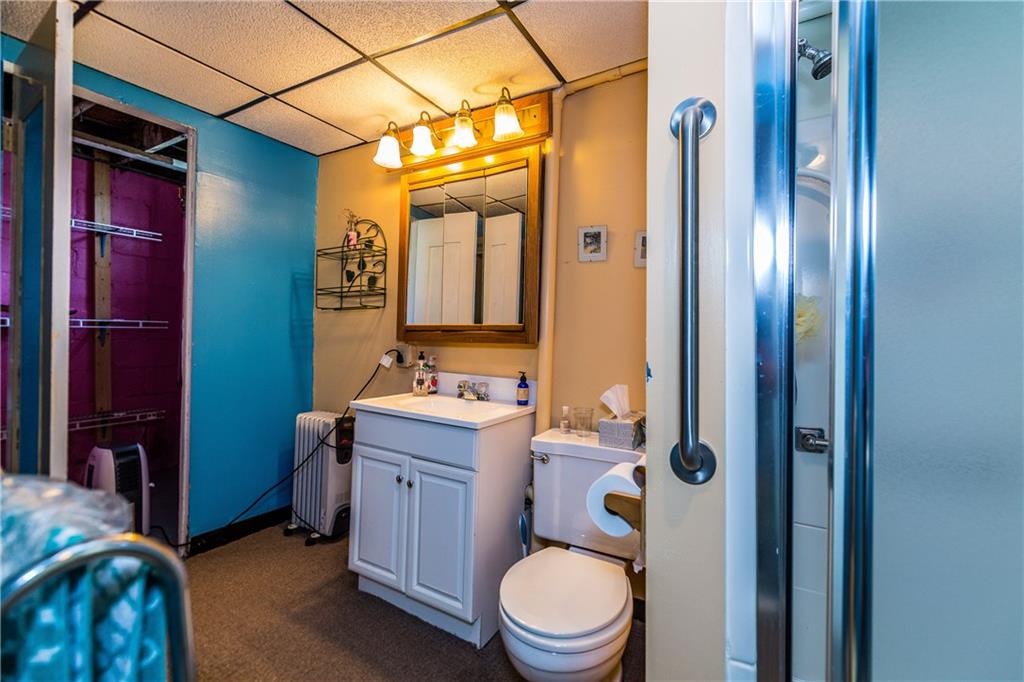 1518 Evergreen Road Pittsburgh, PA 15209 - Photo 22 of 25 FULL BATHROOM ON LOWER LEVEL HAS A STAND UP SHOWER