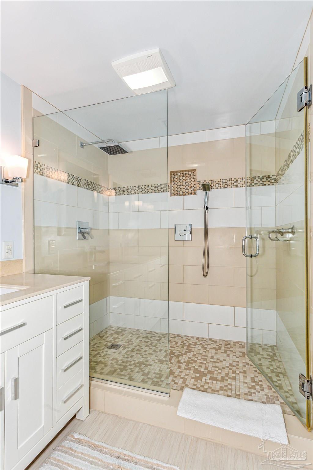 800 Fort Pickens Road, Unit 204 Pensacola Beach, FL 32561 - Photo 26 of 45 a bathroom with a shower