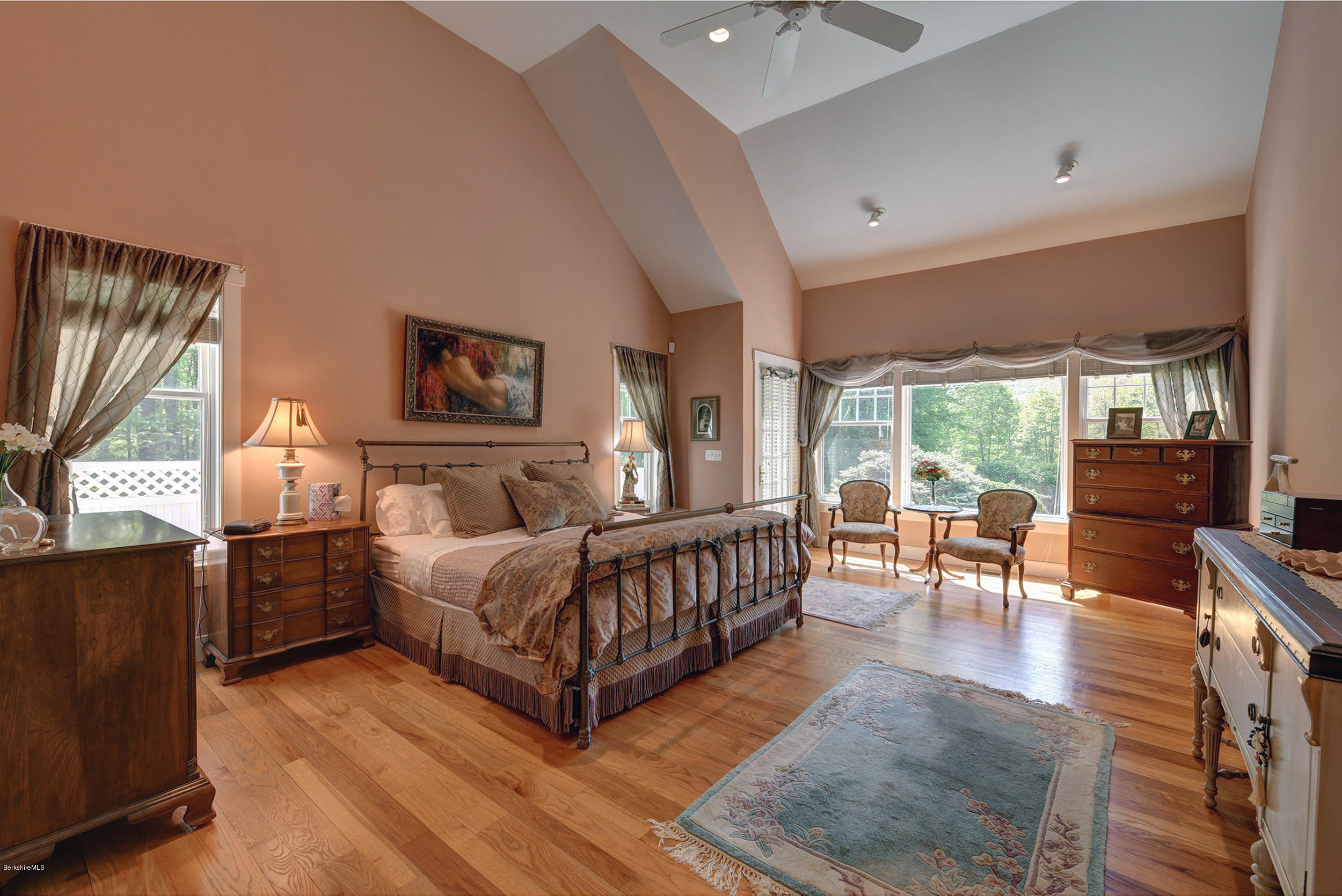 28 Austerlitz Road West Stockbridge, MA 01266 - Photo 15 of 44 a bedroom with furniture and a large window