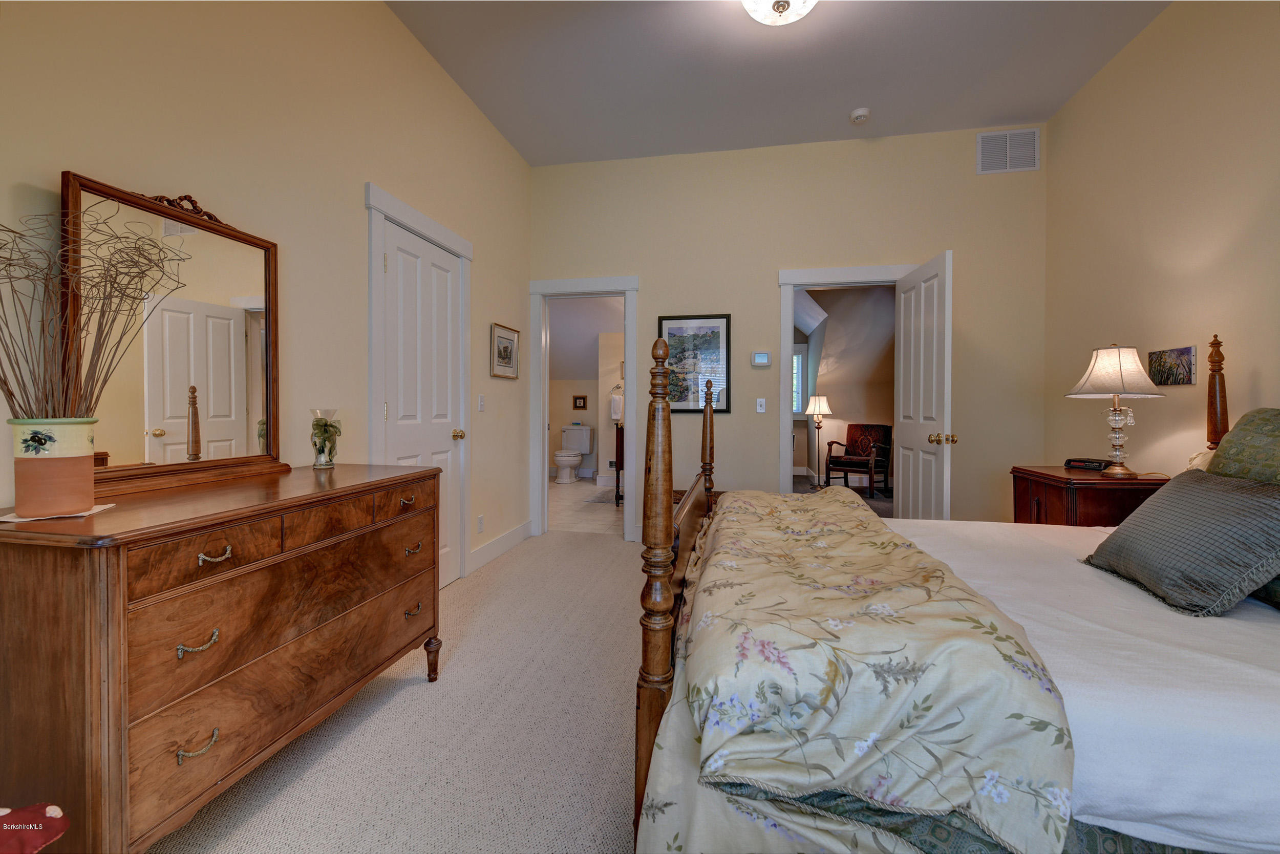 28 Austerlitz Road West Stockbridge, MA 01266 - Photo 25 of 44 a bedroom with a bed and a mirror