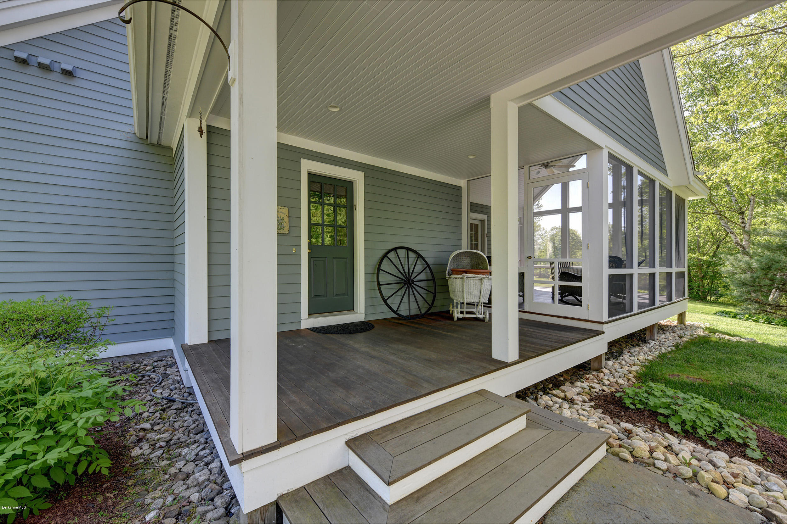 28 Austerlitz Road West Stockbridge, MA 01266 - Photo 33 of 44 a view of a porch with wooden floor and garden