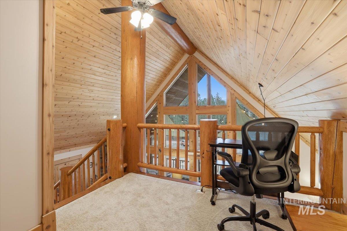 20 Valley High Road Garden Valley, ID 83622 - Photo 21 of 46 Office featuring wood ceiling