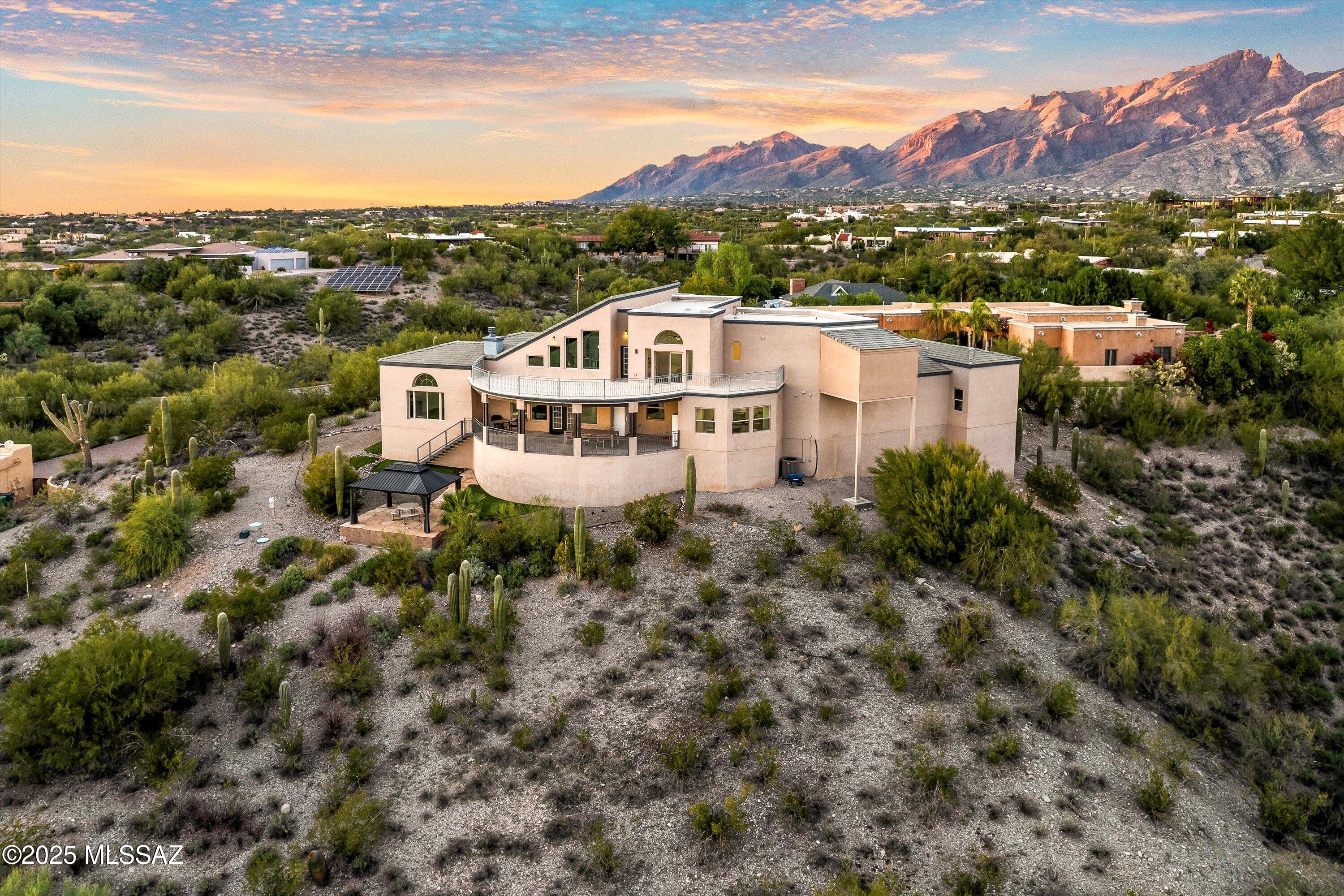 4620 East Swans Nest Road Tucson, AZ 85718 - Photo 41 of 45 Aerial View Back