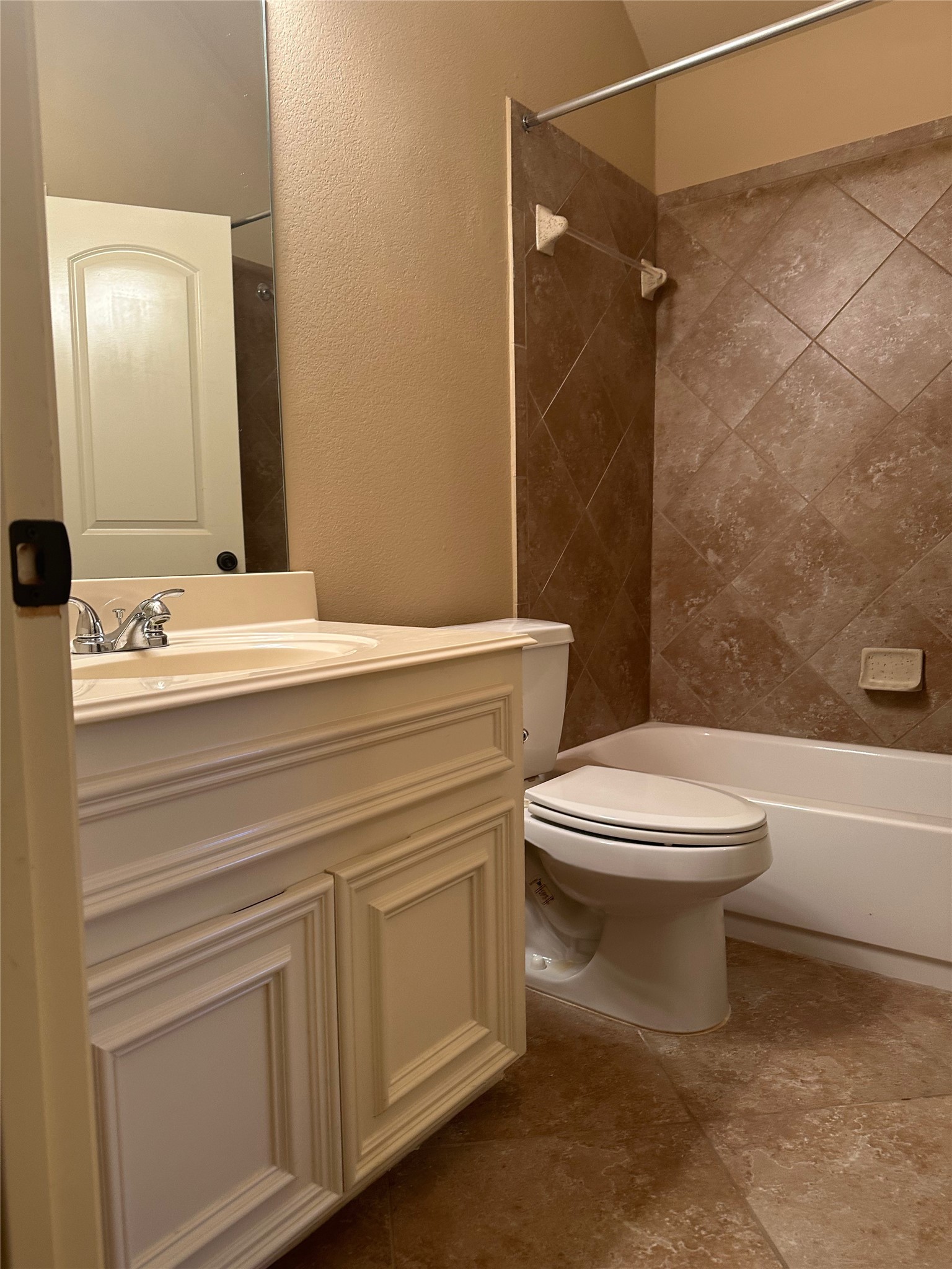2922 Firewalk Trace Katy, TX 77494 - Photo 32 of 38 a bathroom with a sink a toilet and shower