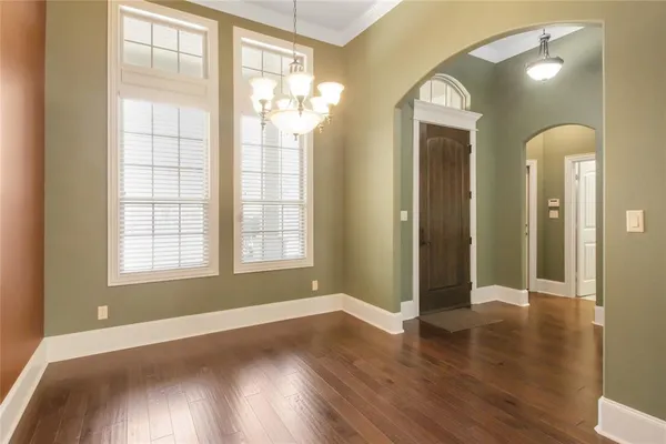 a view of livingroom with hardwood floor and window