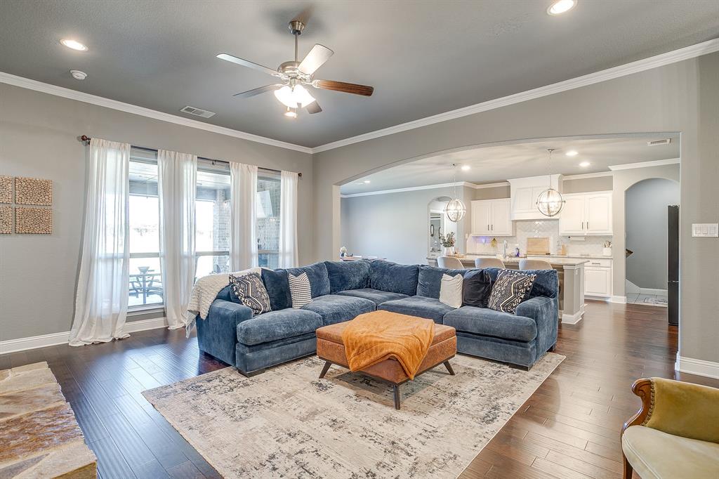 112 Lone Star Way Godley, TX 76044 - Photo 6 of 40 a living room with furniture and a large window