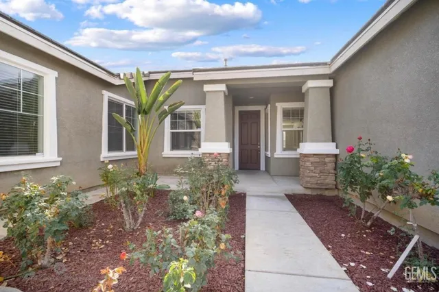 a front view of a house