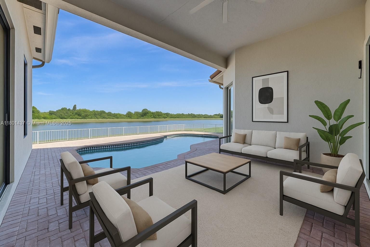 3360 Southwest 195th Terrace Miramar, FL 33029 - Photo 23 of 65 a roof deck with couch and wooden floor