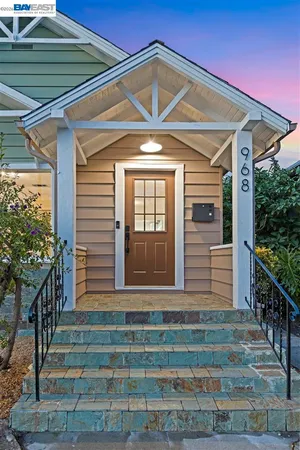 a front view of a house with a porch