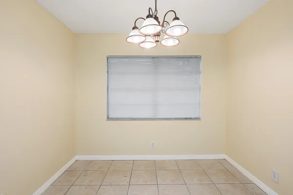 a view of a small space with a window