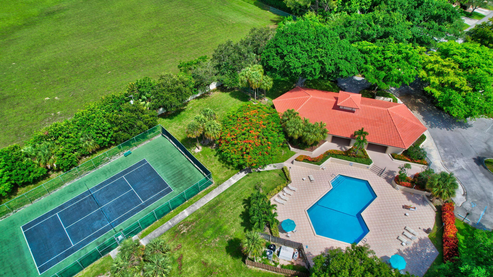 3143 Kingswood Terrace, Unit 3143 Boca Raton, FL 33431 - Photo 51 of 66 an aerial view of a house with outdoor space and street view