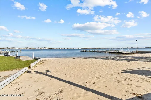 a view of an ocean and beach