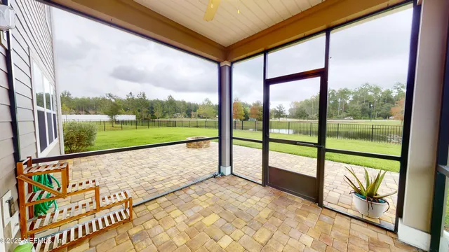 a view of outdoor space with seating area