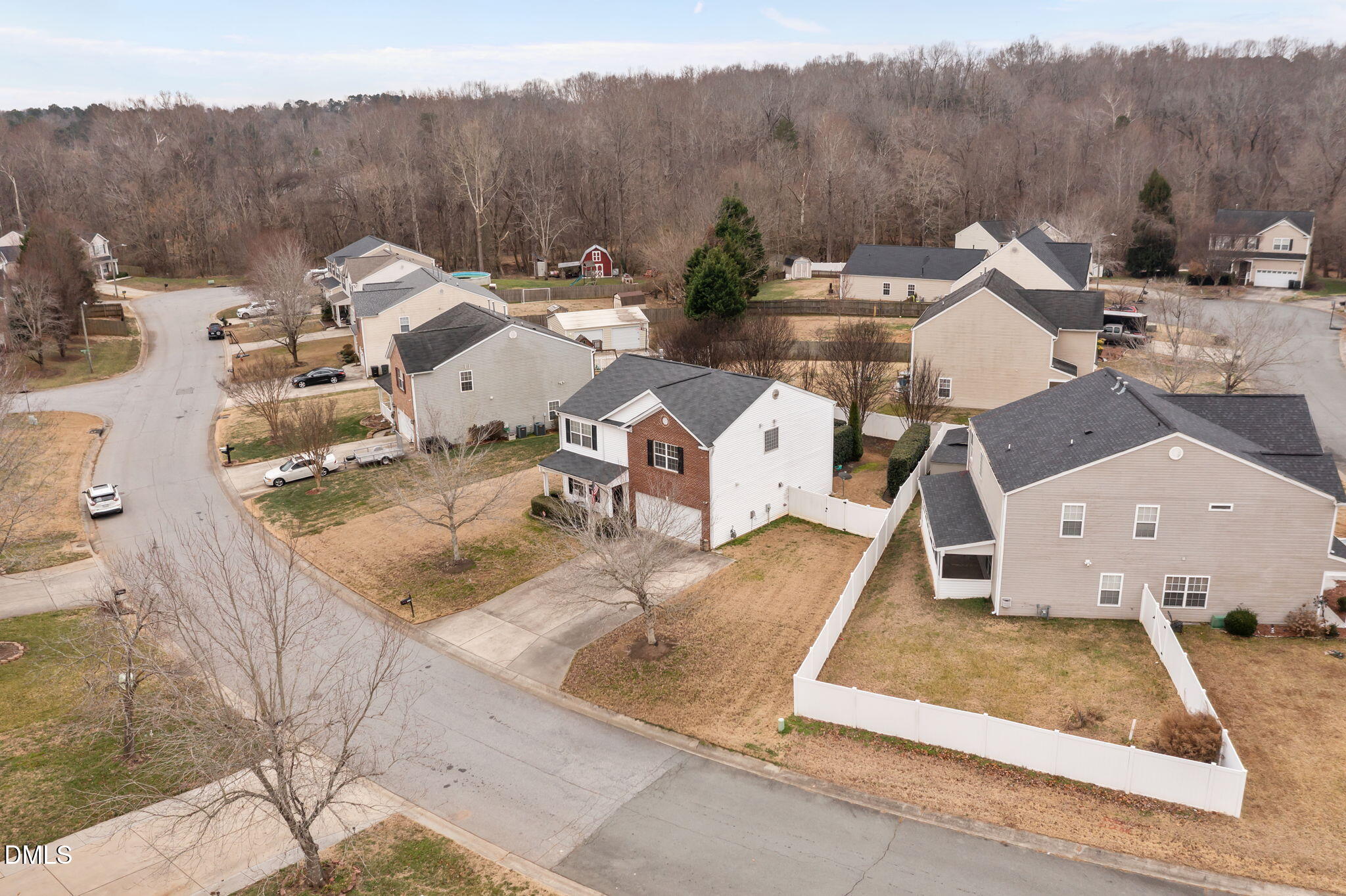 1511 Brambleton Court Graham, NC 27253 - Photo 37 of 43 an aerial view of a house with a garden