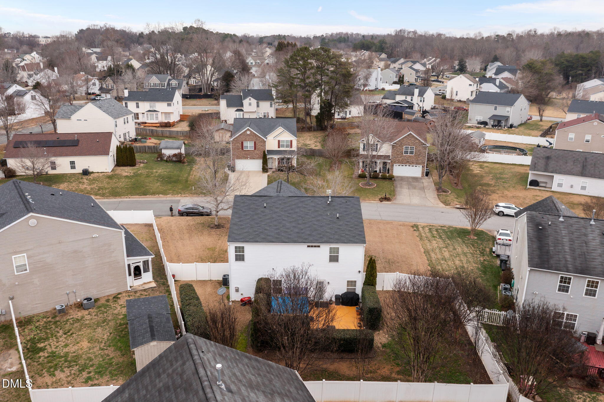 1511 Brambleton Court Graham, NC 27253 - Photo 42 of 43 an aerial view of a house with a garden