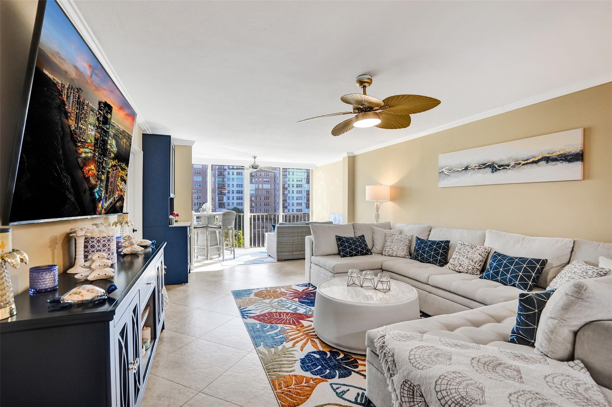 3180 Northeast 48th Court, Unit 404 Lighthouse Point, FL 33064 - Photo 20 of 79 Spacious and Bright Living Area