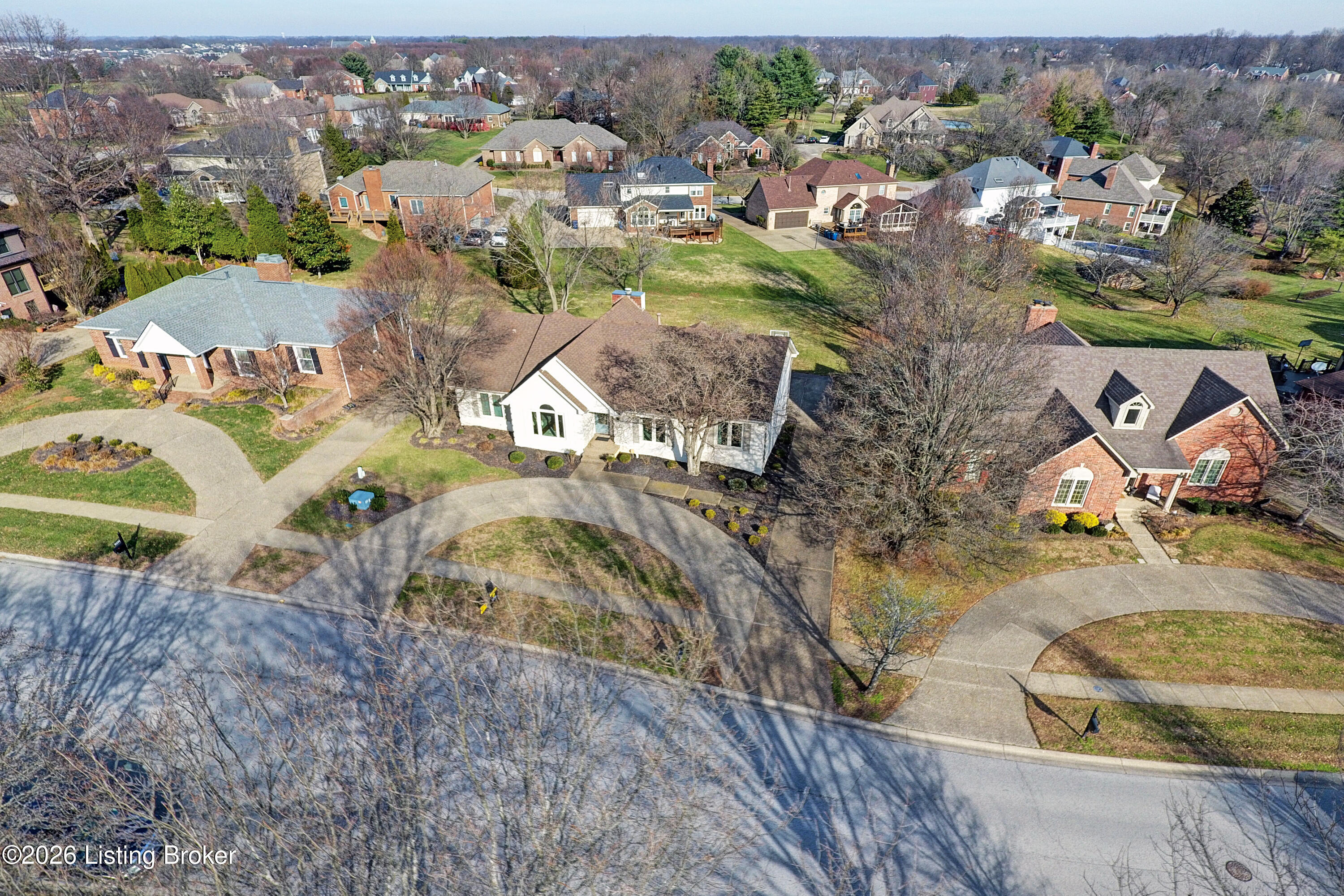10207 Stone School Road Prospect, KY 40059 - Photo 57 of 67 Aerial Views of Home in the Glen Oaks Golf and Country Club