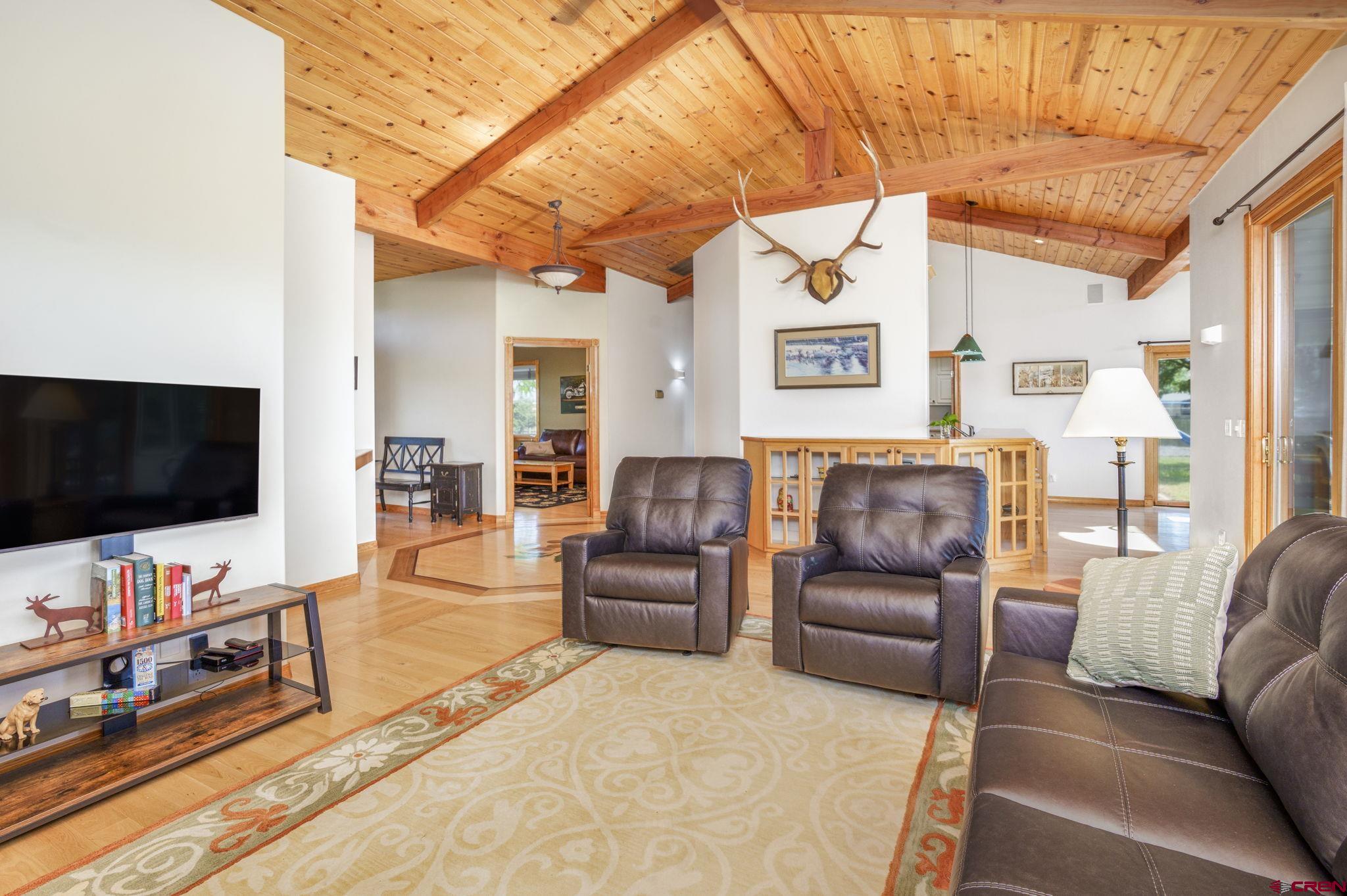 9113 Coogans Bluff Road Austin, CO 81410 - Photo 7 of 22 a living room with furniture and a flat screen tv