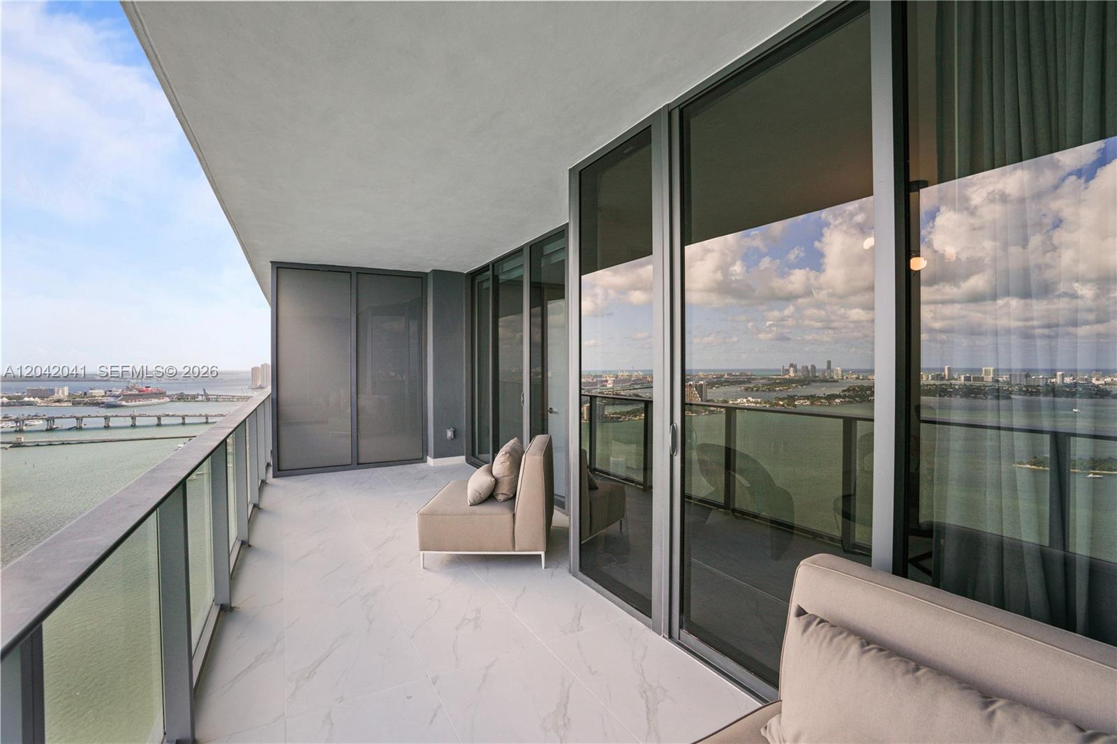 700 Northeast 24th Street, Unit 3905 Miami, FL 33137 - Photo 31 of 46 Balcony