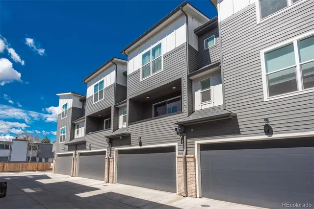 a front view of a house with windows