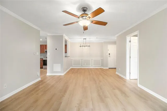 a view of an empty room