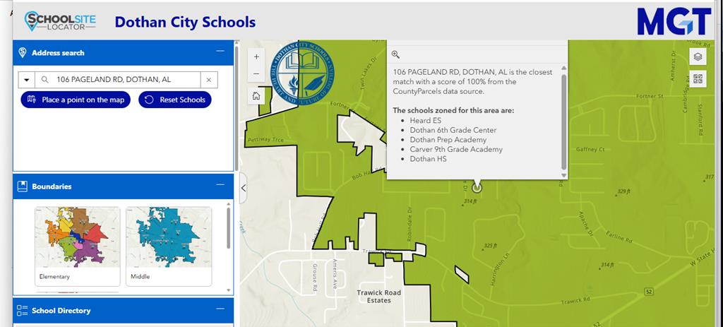 106 Pageland Road Dothan, AL 36305 - Photo 25 of 25 Dothan City School Zones