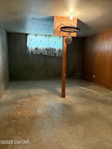 an empty room with window