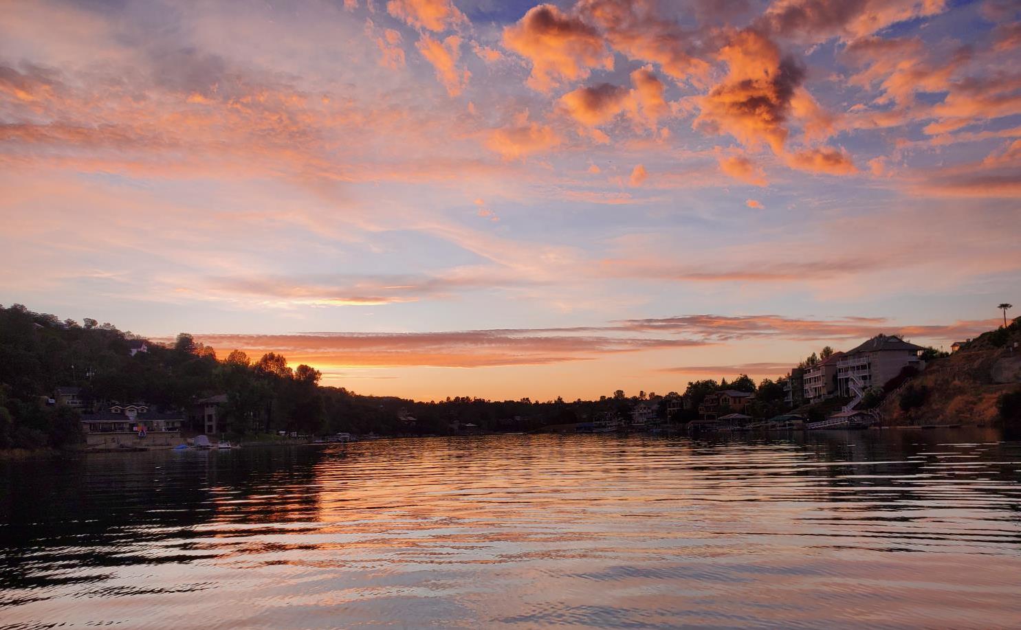 411 Sunrise Road Copperopolis, CA 95228 - Photo 71 of 76 Views you could enjoy from a pontoon cruise on Lake Tulloch at sunset!