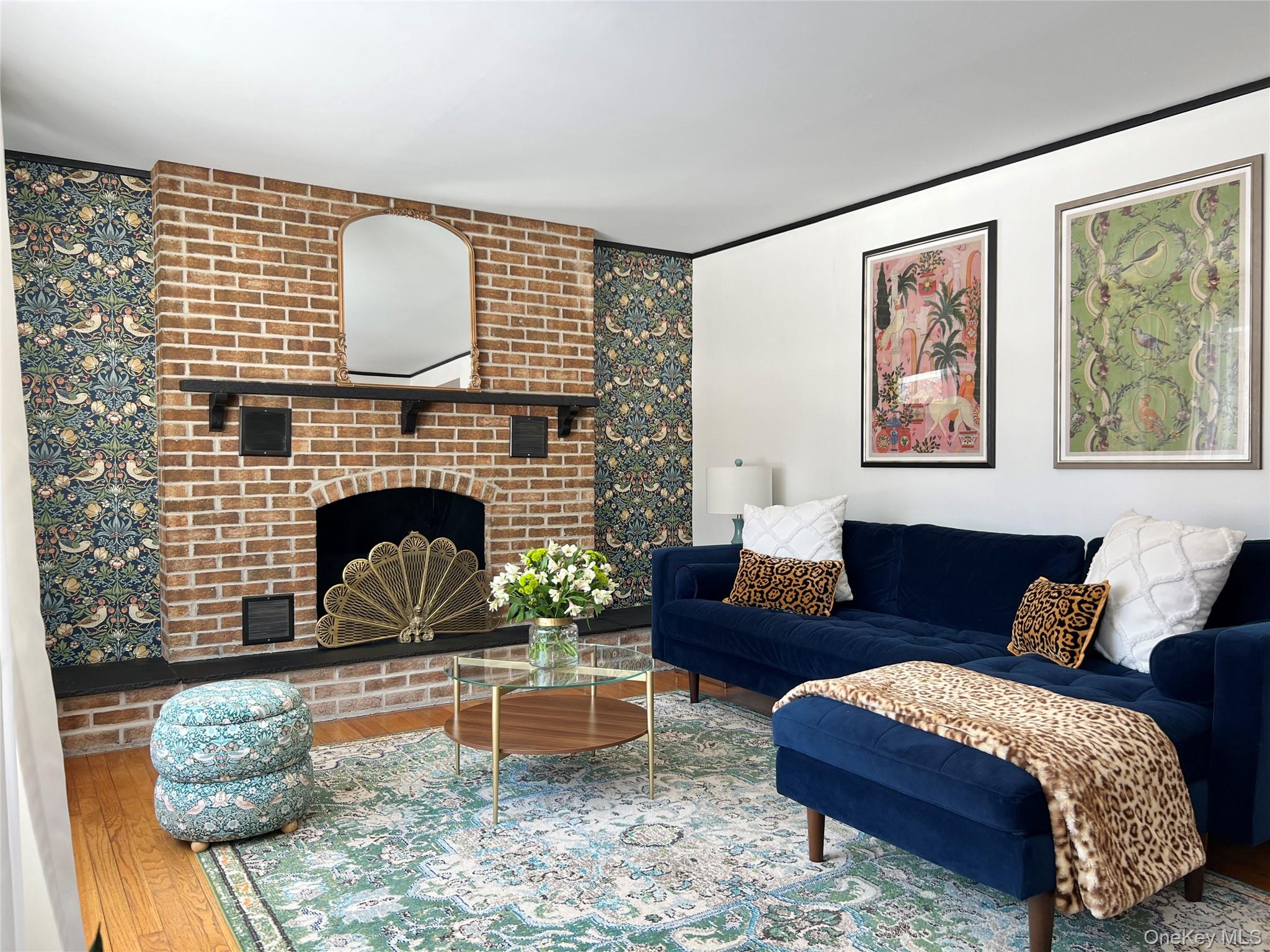 9 King Road Rhinebeck, NY 12572 - Photo 17 of 20 a living room with furniture and a fireplace