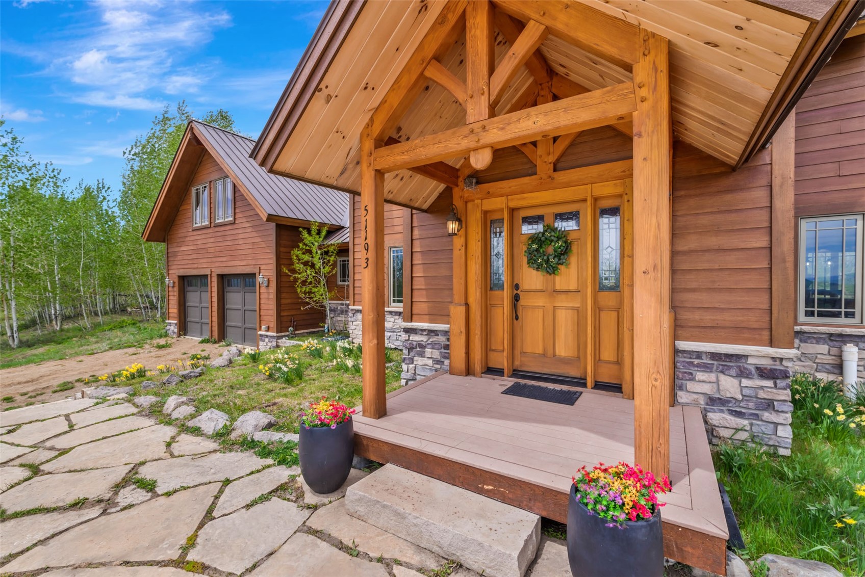 51193 Smith Creek Road Steamboat Springs, CO 80487 - Photo 44 of 48 a front view of a house