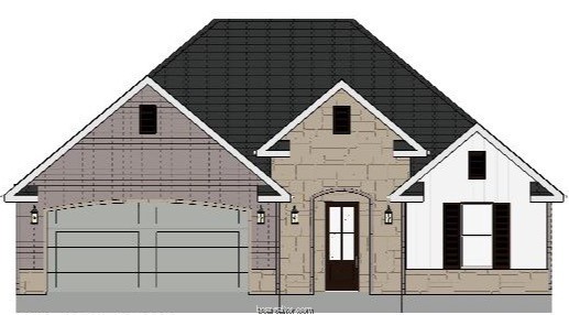 a house view with a outdoor space