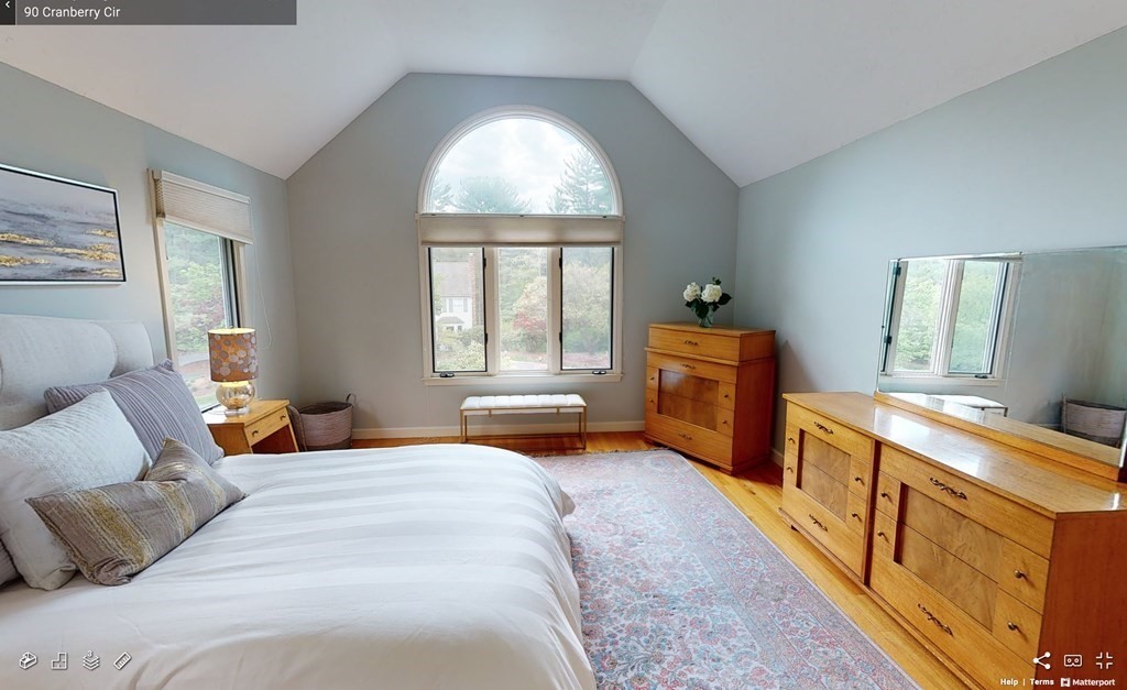 90 Cranberry Circle Sudbury, MA 01776 - Photo 18 of 37 a bedroom with a bed and a dresser next to a window