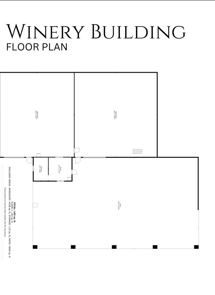2925 Anderson Road Paso Robles, CA 93446 - Photo 69 of 69 Winery Floor Plan