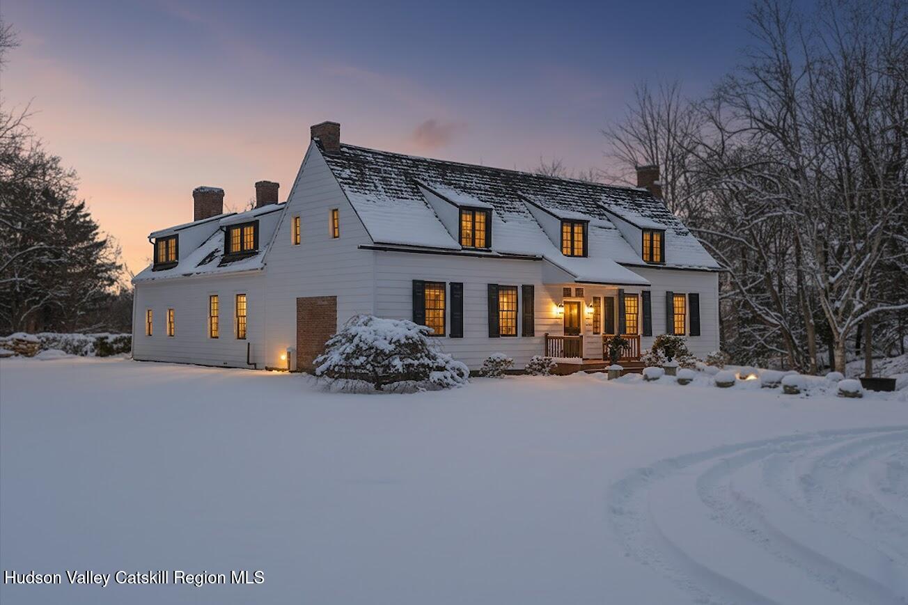 33 Broad Street Kinderhook, NY 12106 - Photo 3 of 83 3 - Exterior in Winter at Night