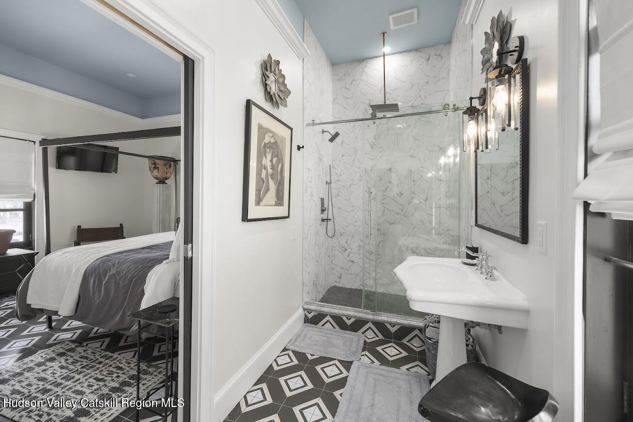 33 Broad Street Kinderhook, NY 12106 - Photo 65 of 76 55 - view to bedroom from Ensuite bath i