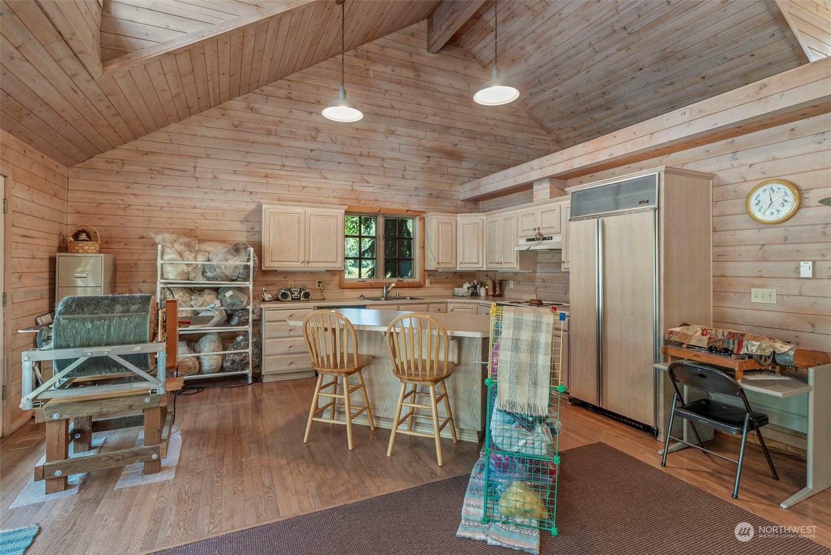 397 Deep Creek Road Chehalis, WA 98532 - Photo 23 of 34 a dining room with furniture and wooden floor