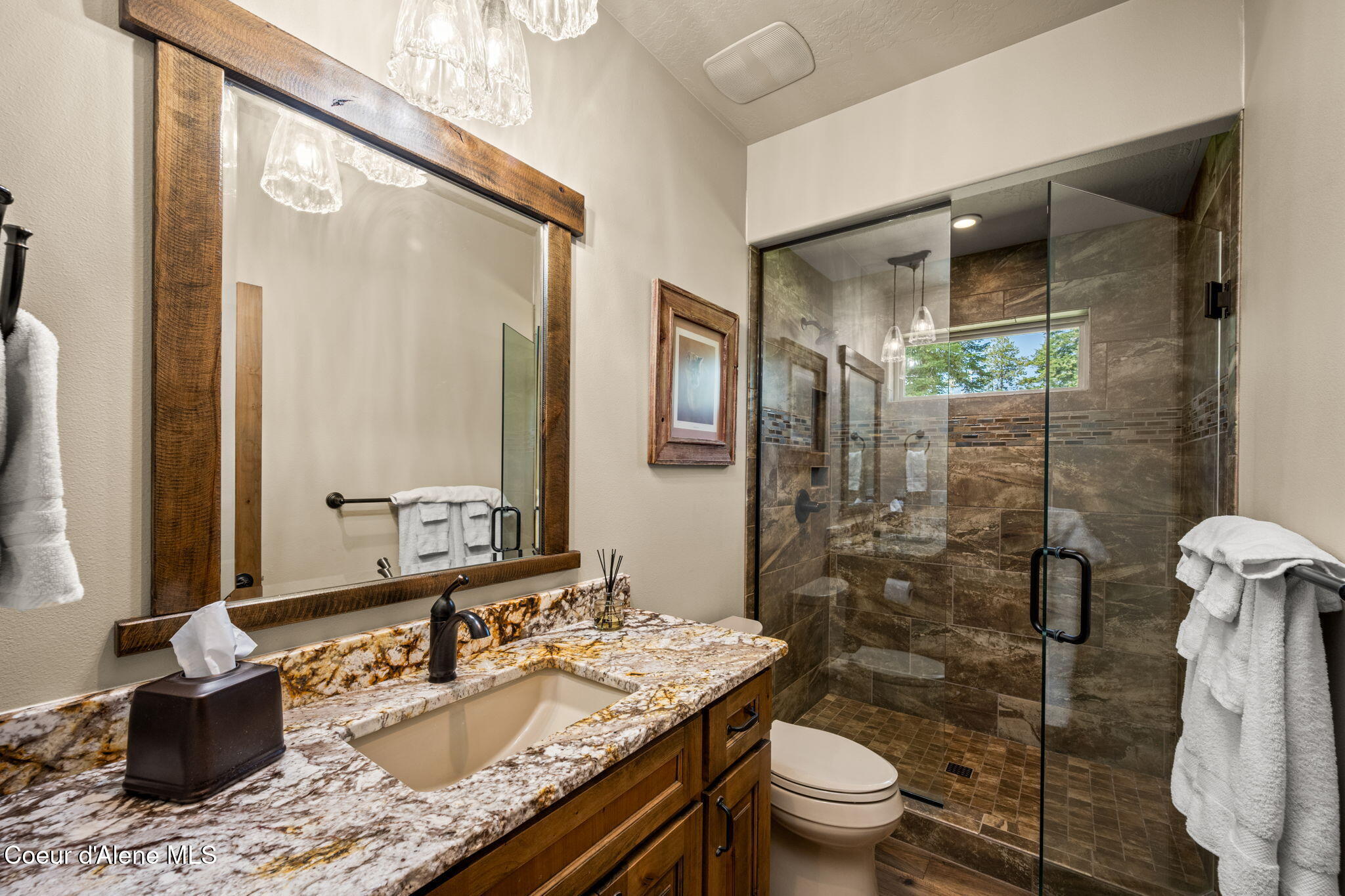 1609 East Amulet Circle Rathdrum, ID 83858 - Photo 24 of 68 Guest bath with mud set tile shower